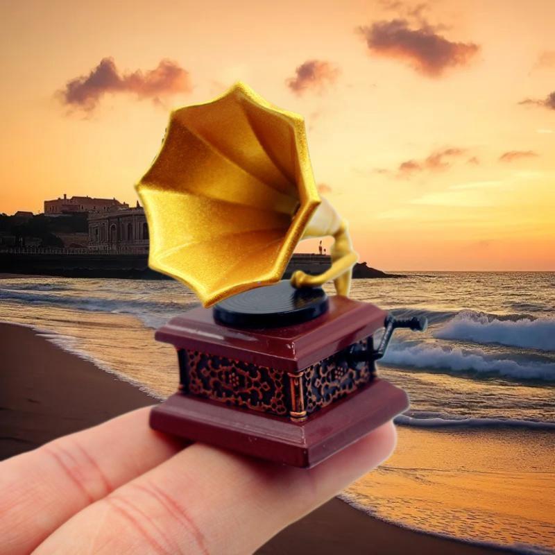 Kids Toys Vintage - Dollhouse Vintage Phonograph Miniatures Model Living