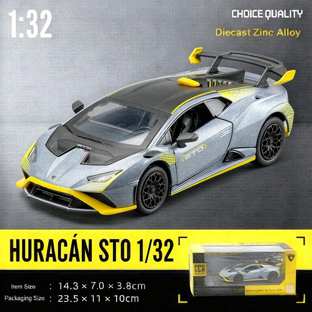Kids Toys Vehicle - CCA 1:32 Lamborghini Huracan STO Diecast