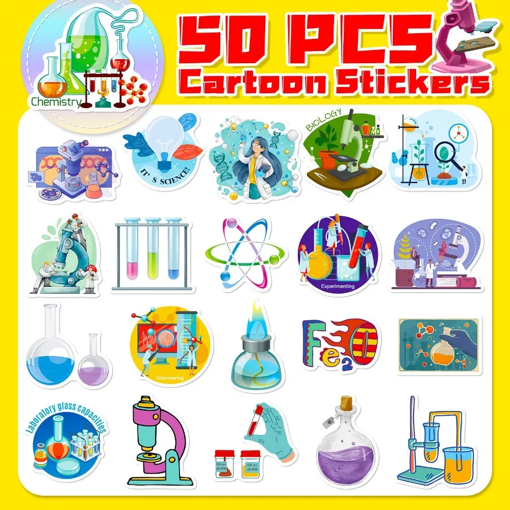 50PCS Cartoon Science Lab Stic - Kids Toys Vintage review and price