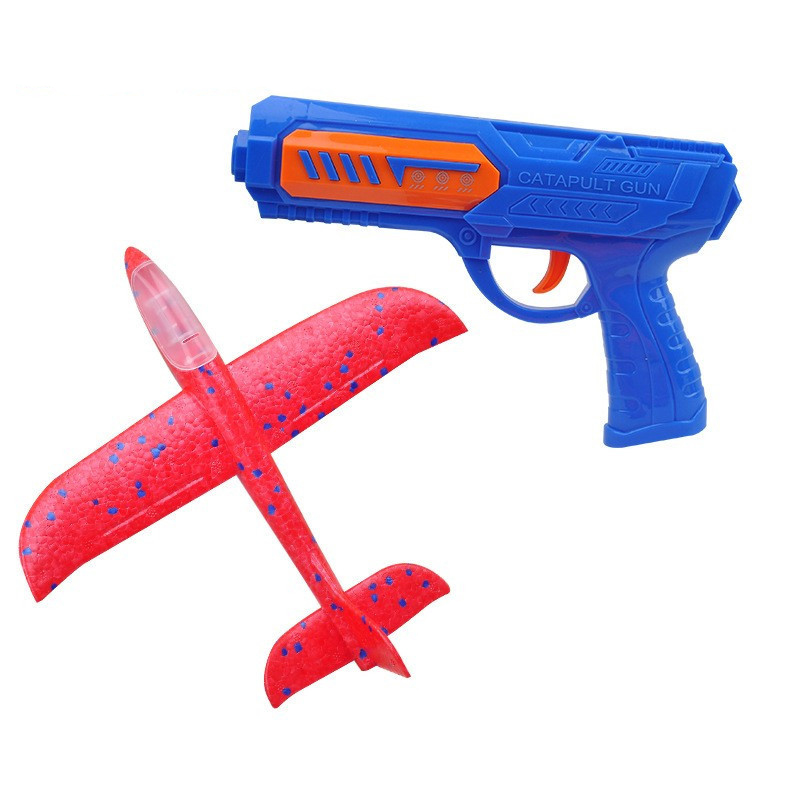Kids 24 or 34 cm Foam Plane La - Catapult Launcher Toy review and price