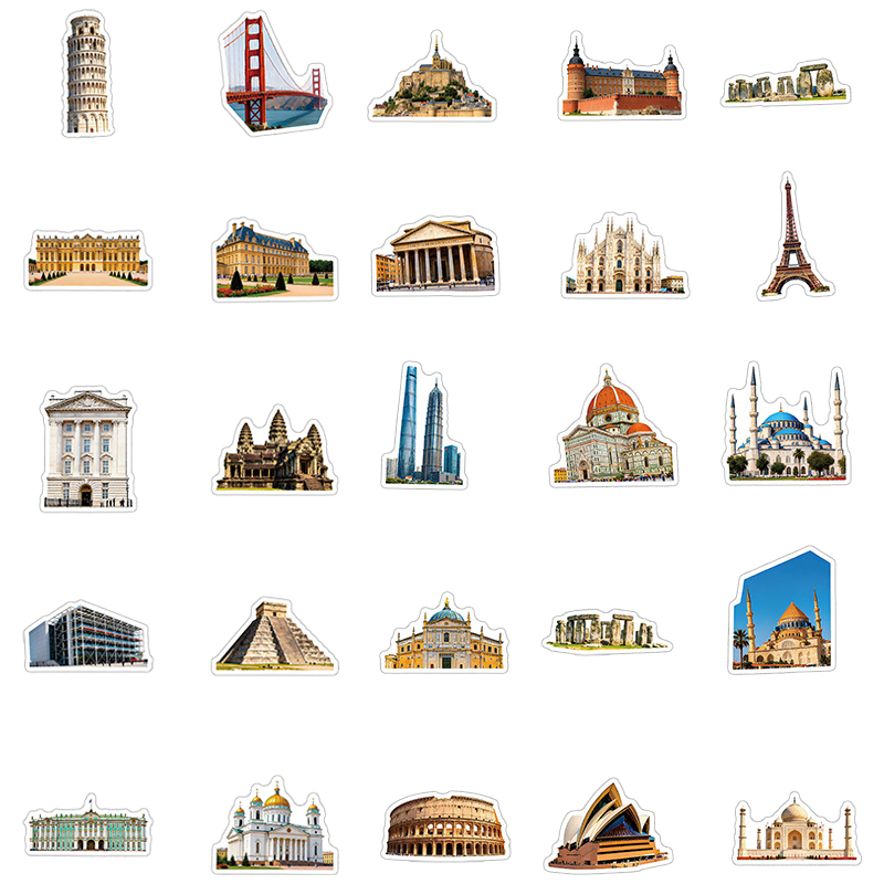 50PCS Famous City Landmark Tra - Kids Toys Vintage review and price
