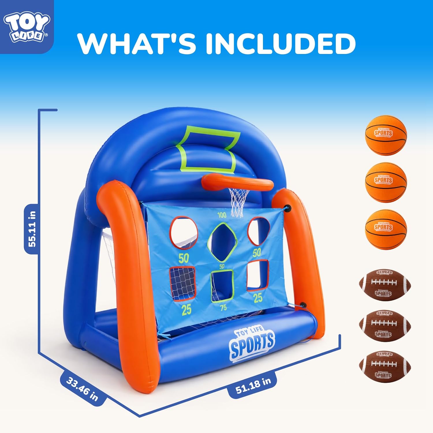 Multi-Sport Pool Games Inflata - Kids Toys Set review and price