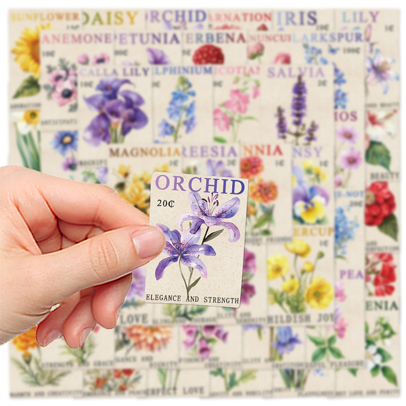 50PCS Vintage Flower Postage S - Kids Toys Vintage review and price