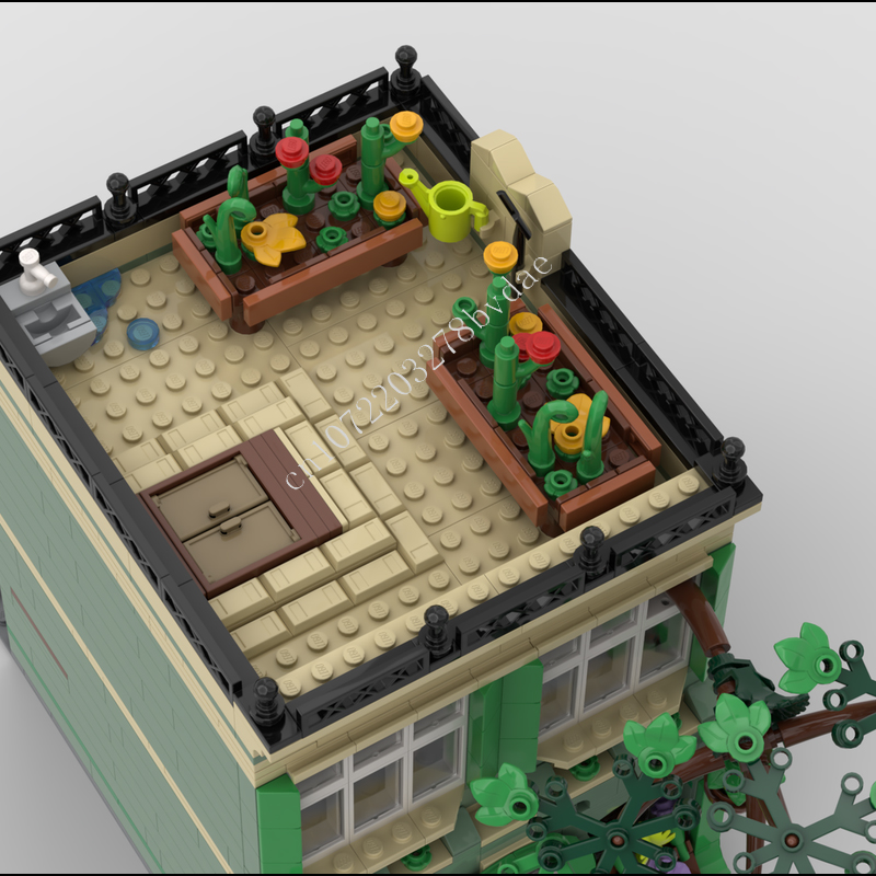 1098PCS Plant Shop MOC streetv - Kids Toys Shop review and price