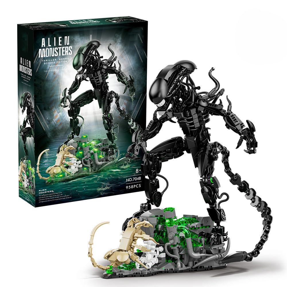 958PCS Alien Monsters Building - Xenomorph Kids Toys review and price