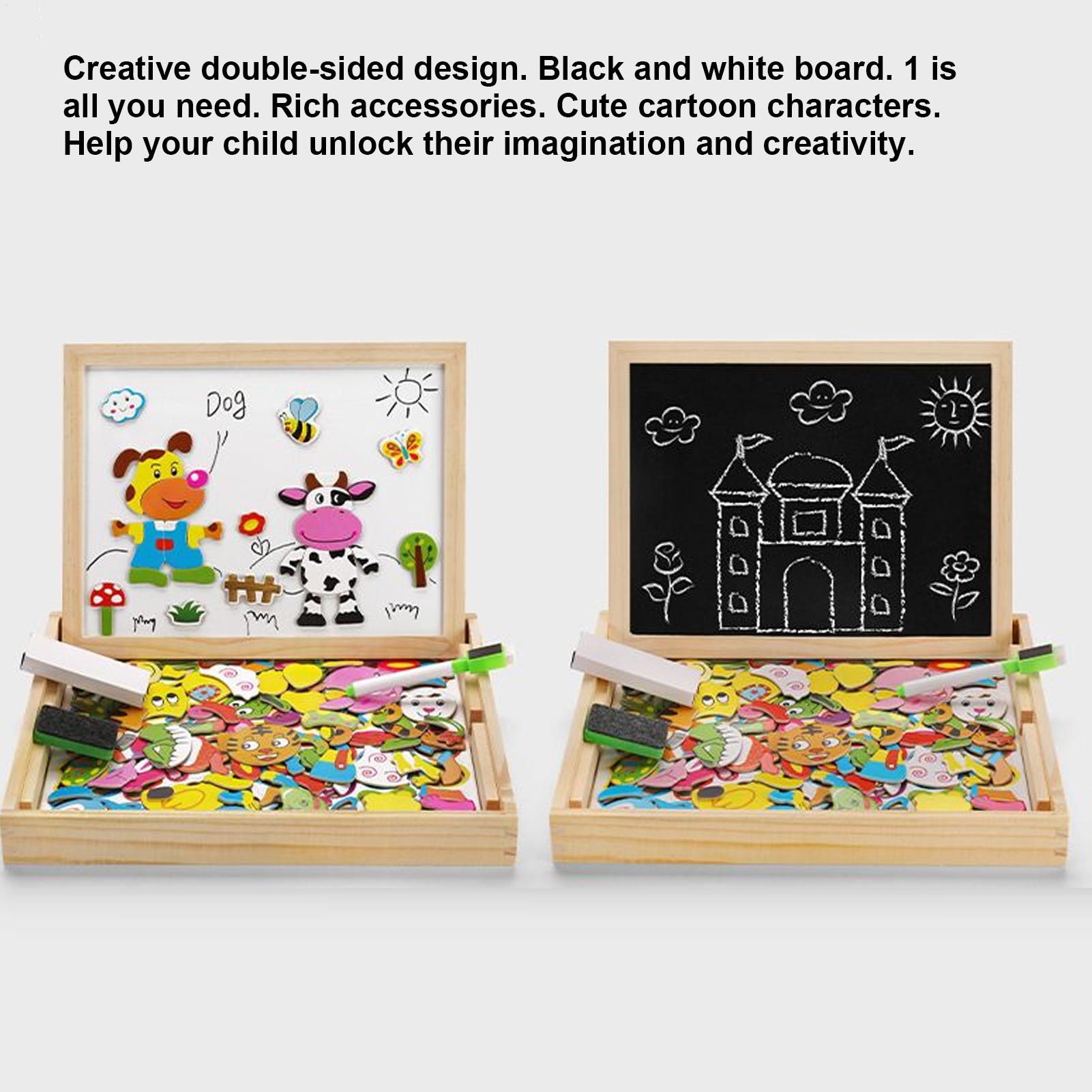 Kids Magnetic Board Wooden Kid - Magnetic Drawing Board review and price