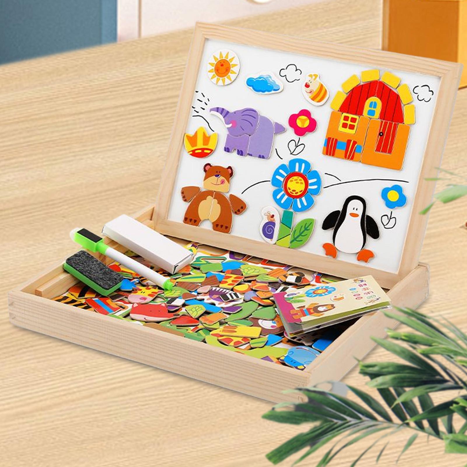 Kids Magnetic Board Wooden Kid - Magnetic Drawing Board review and price