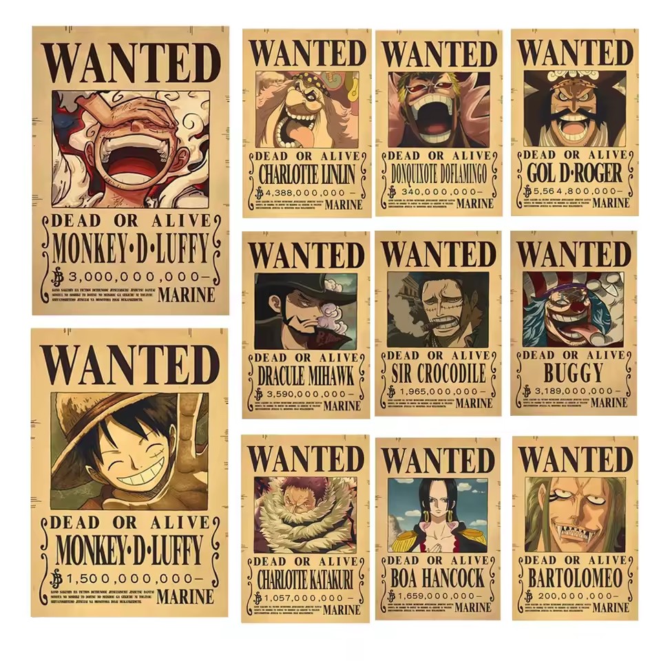 Anime One Piece Bounty Wanted  - Kids Toys Vintage review and price