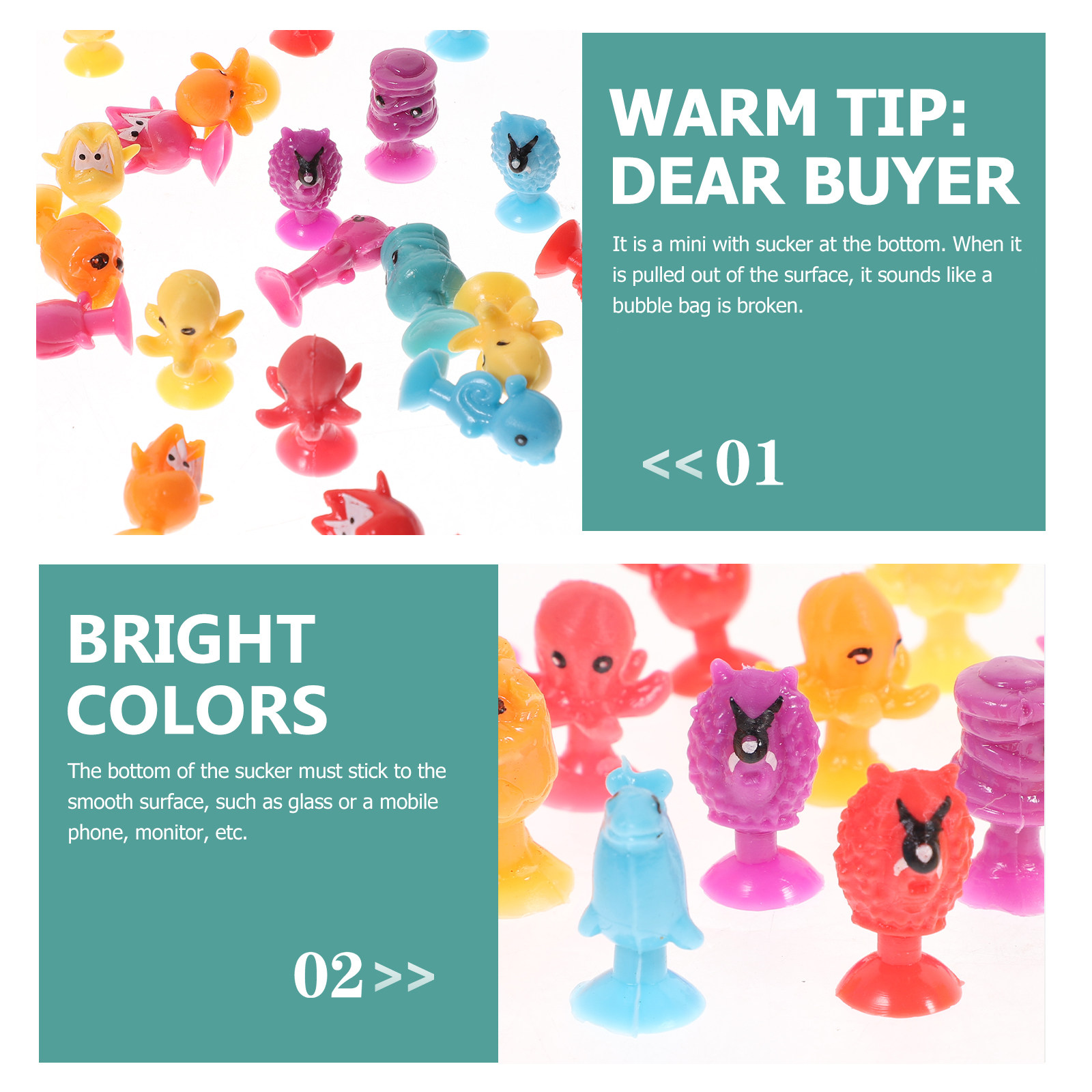 24Pcs Cartoon Plastic Mini Ani - Kids Toys Home review and price