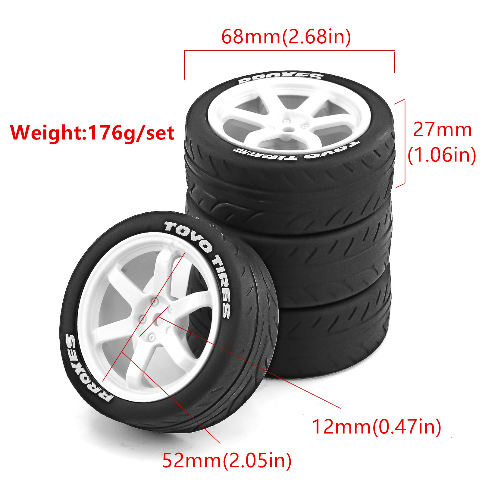 1/10 RC On Road Tires Rubber R - Tamiya Model Rc Car review and price