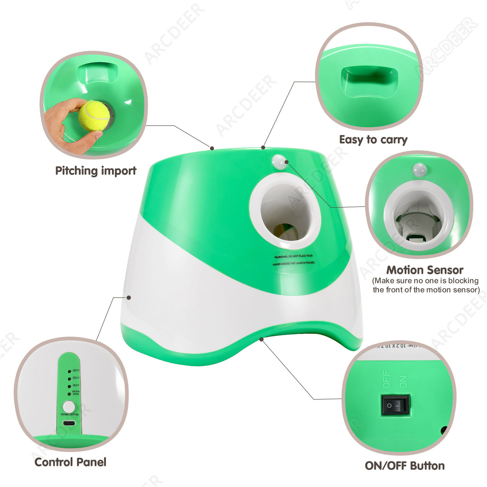 Rechargable Automatic Ball Lau - Catapult Launcher Toy review and price