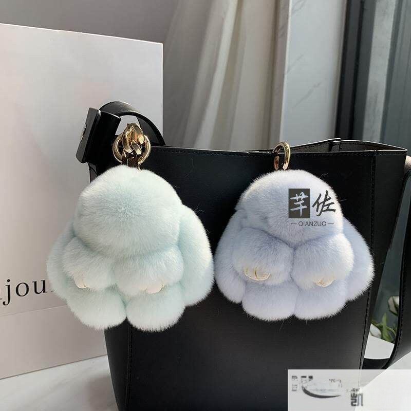 Plush Toy Rabbit Fur Bag Charm - Kids Toys Mall review and price