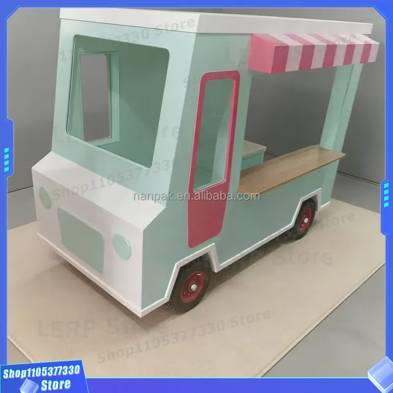 Wooden Ice Cream Cart Toy with - Kids Toys Mall review and price