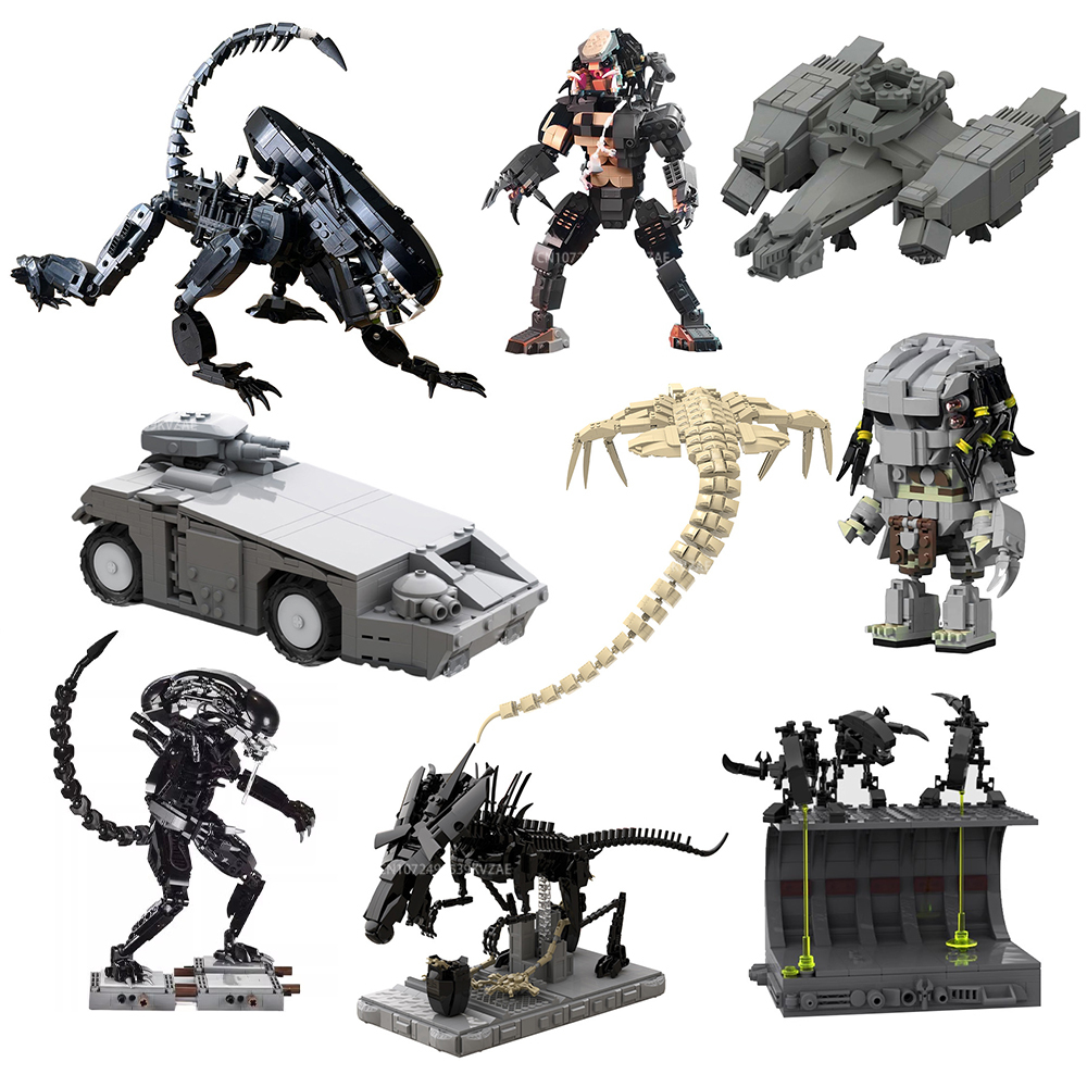 MOC Aliened Monster Building B - Xenomorph Kids Toys review and price