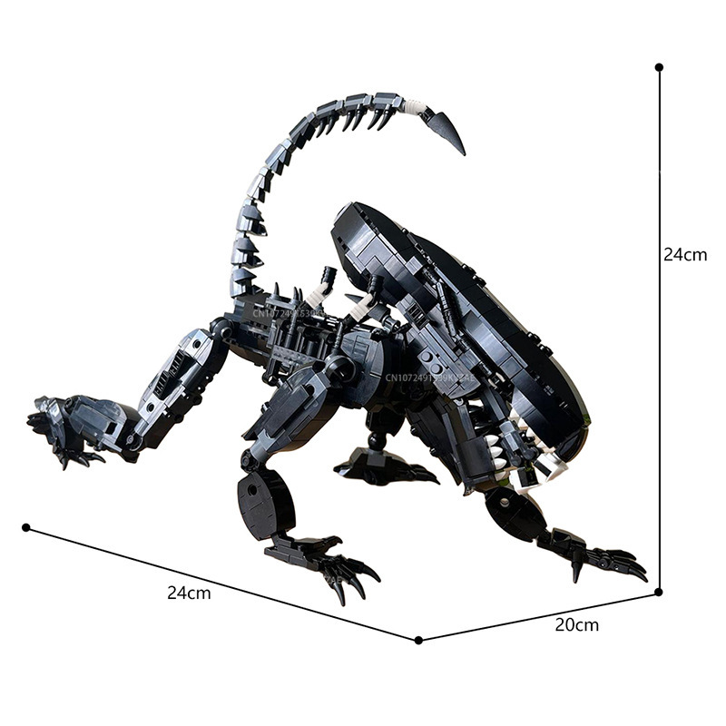 MOC Aliened Monster Building B - Xenomorph Kids Toys review and price
