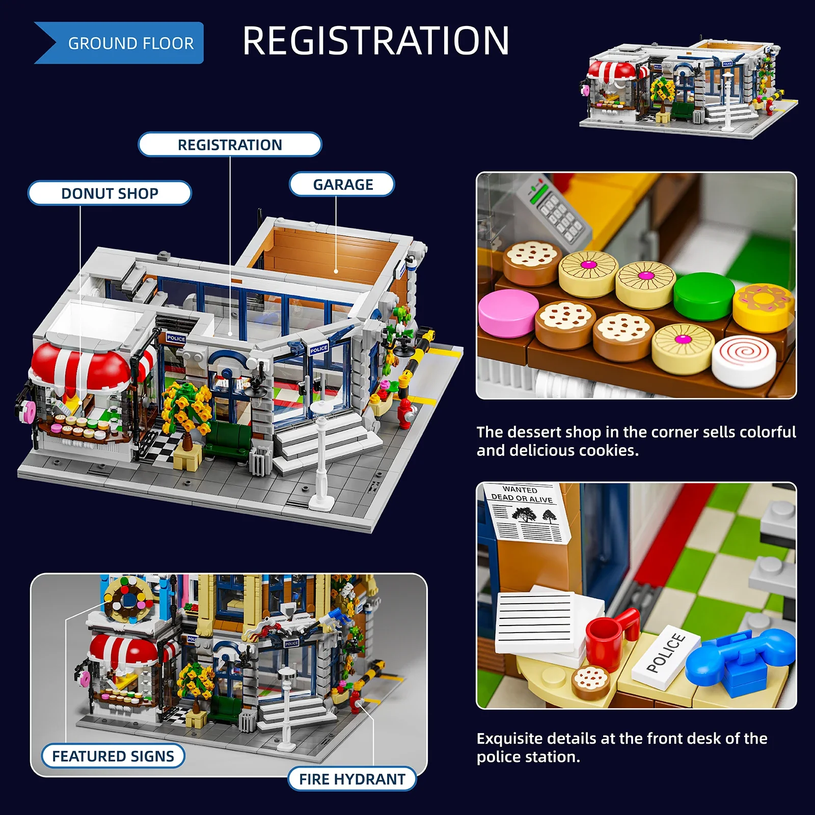 Town Police Station with 6 Fig - Kids Toys Store review and price
