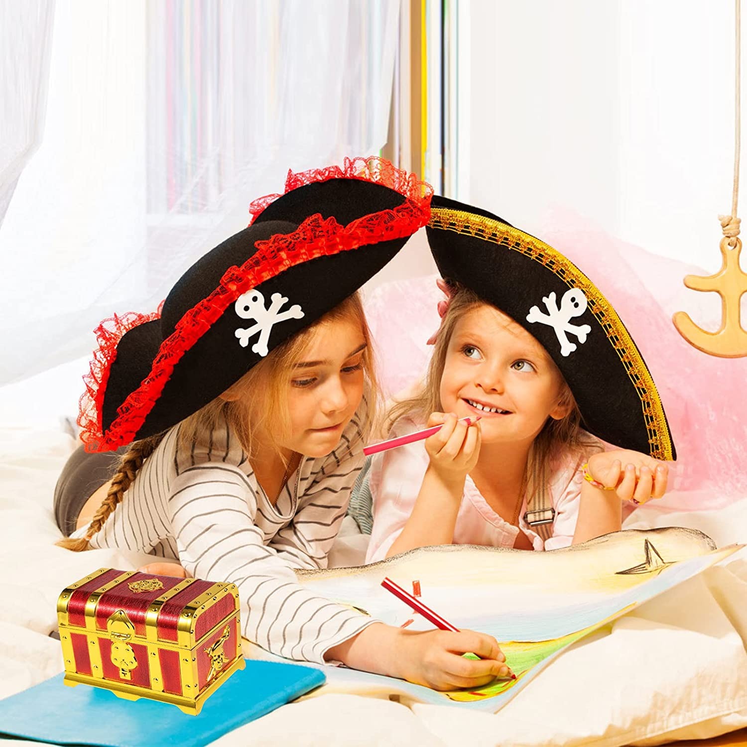 Pirate Treasure Chest Decorati - Kids Toys Vintage review and price